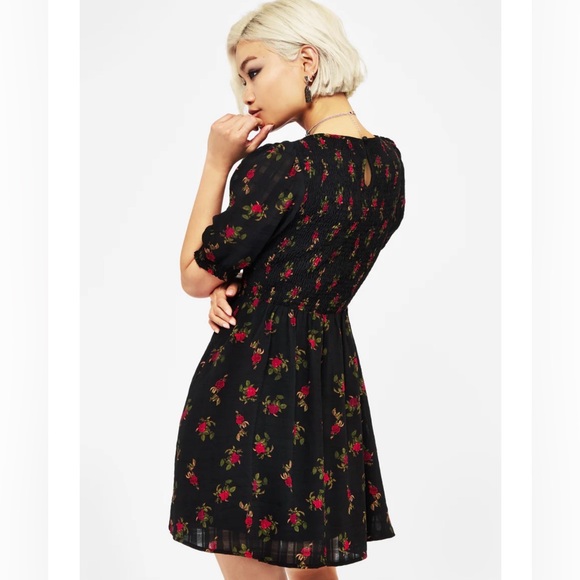 NWT Disturbia Darcey Floral Print Mini Dress US 2 - Picture 2 of 8